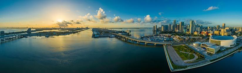 skyline florida amerika met huurauto