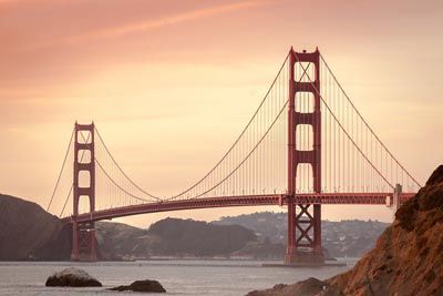 golden gate bridge los angeles amerika met huurauto